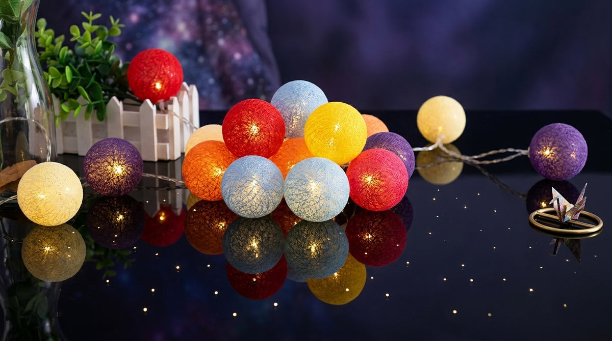 Home Decor 10 Colorful Cotton Leg Lights